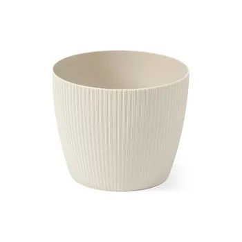 Plastový květináč Magnolia jumper recycled béžový 190 mm