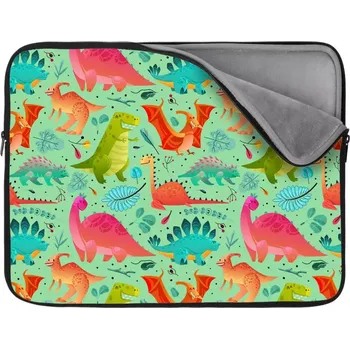 pouzdro na notebook Sablio Obal na notebook Dinosauři v trávě - 17"