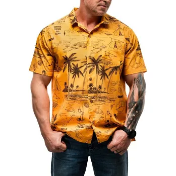 Pánská košile Otte Gear® Havajská košile Field Manual Camp Otte Gear®, Barva: Ochre, Velikost: S
