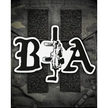 Nášivka Brothers in Arms® Patch BIA MP7 Brothers in Arms®, Barva: Černá / bílá