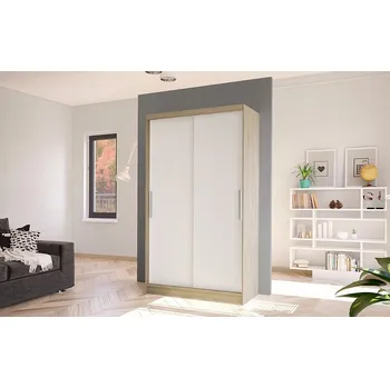 Šatní skříň Falco Skříň Kosta I 100 - dub sonoma/bílá