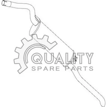 Zadní díl výfuku Výfuk zadní díl FE 1.9D combi (16) TYLL 00016