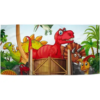 Osuška Sablio Ručník Dinosauři 4 - 50x100 cm