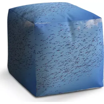 Taburet Sablio Taburet Cube Hejno ptáků: 40x40x40 cm