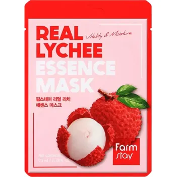 Pleťová maska Farmstay - Real Lychee Essence Mask 23ml