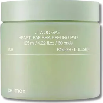 Přípravek na čištění pleti a oči Celimax - Ji Woo Gae Heartleaf BHA Peeling Pad 60pads