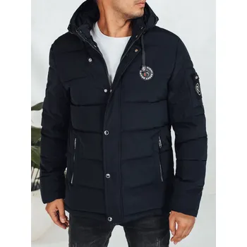 Pánská móda Pánská bunda zimní prošívaná s kapucí TX5053 Barva: Černá, Velikost: 2XL