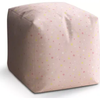 Taburet Sablio Taburet Cube Hvězdy a puntíky: 40x40x40 cm