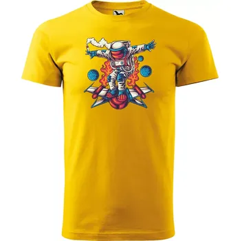 Sablio Tričko s potiskem Astroboard - žluté S