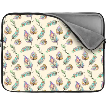 pouzdro na notebook Sablio Obal na notebook Paví peříčka - 13"