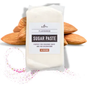 4-Mix Maďarsko Bílá potahovací hmota na dort s příchutí mandle (marcipán bez alergenů) 500 g