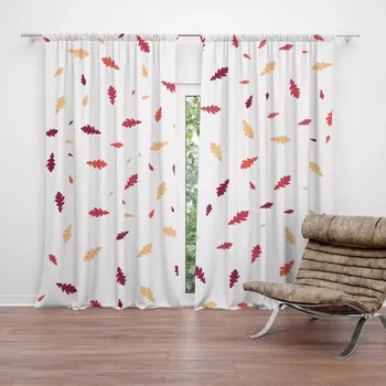 Závěs Sablio Závěs Barevné podzimní listí: 2ks 140x250cm