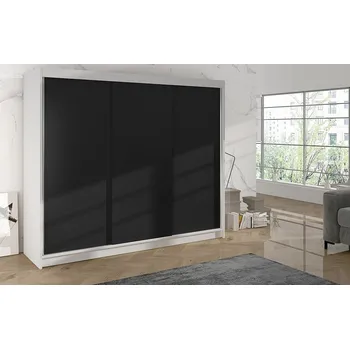 Šatní skříň Falco Skříň Debora II 200 - bílá/černá