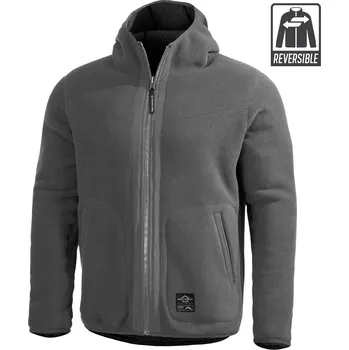 Pánská mikina Pentagon® Tactical Mikina Ianos Sherpa Fleece Reversible Pentagon®, Barva: Černá / Shadow Grey, Velikost: 3XL