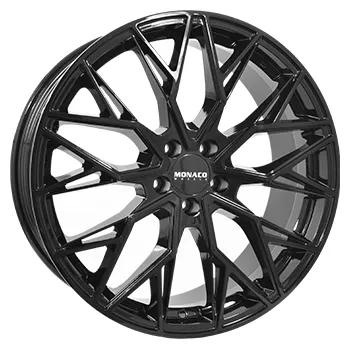 Alu kolo Alu kola MONACO WHEELS GP15, 19x8 5x108 ET45, černá lesklá (zátěžová)
