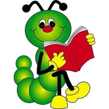 Diamantové malování Diamantové malování - Housenka s knížkou - č. 471 30x30 cm