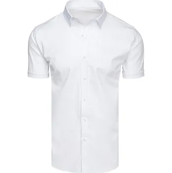 Pánská košile Pánská košile s krátkým rukávem KX1045 Barva: Bílá, Velikost: 2XL