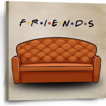 Obraz Sablio Obraz Seriál přátelé FRIENDS Gauč - 50x50 cm