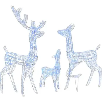 Vánoční osvětlení Vánoční svítící sobi 329795 300 LED modří