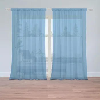 Záclona Sablio Záclony Modrá: 2ks 150x250cm