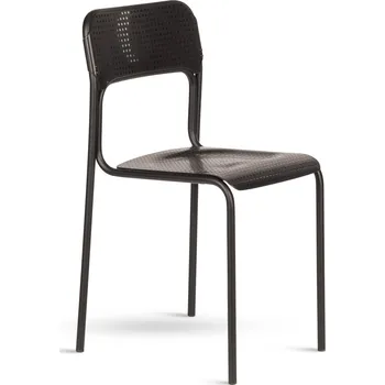 Jídelní židle ASCONA – plastová židle - tm. šedá