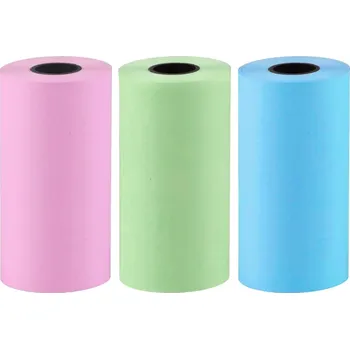 Kotouček do pokladny a tiskárny štítků Helmer kotoučky pro termo mini tiskárnu TP 01, 3ks, barevné hlmtp01R3C