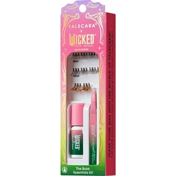 Umělé řasy Umělé řasy v trsech + aplikátor + lepidlo Falscara WICKED limited KISS 1 ks