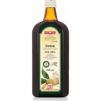 Šťáva Zázvor s citronem 100% 500ml - Polska Róża