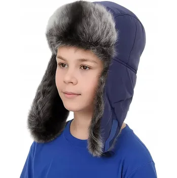 Čepice Polar Fashion zimní čepice ušanka modrá velikost M/L
