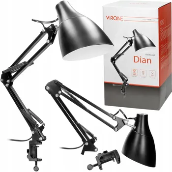 Lampička Stolní lampa Virone DIAN černá s výkonem až 60 W