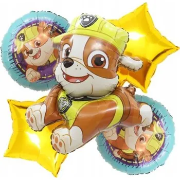 Balónek Sada fóliových balónků Rubble, Tlapková patrola 5 ks