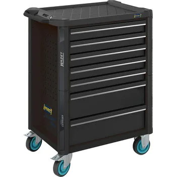 HAZET 179N-7-RAL9005, Dílenský vozík Asistent 179N | 785x518x1020 mm, 5 nízkých a 2 vysoké zásuvky, matně černý RAL 9005