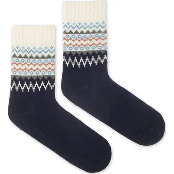 Dámské ponožky Vlněné ponožky Vlnáč Severka modré L (43-46)