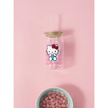 Sinsay - Hrnek s víčkem a brčkem Hello Kitty - vícebarevná - 391ES-MLC - 391ES-MLC-ONE