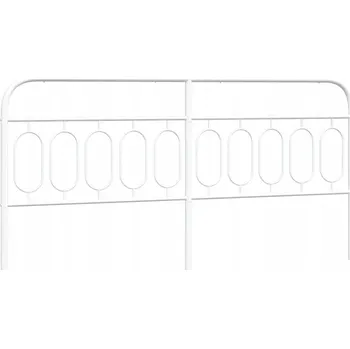 Kovové čelo , bílé, 200 cm