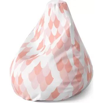 Sedací pytel Sablio Sedací vak Pear Růžové obloučky - 70 x 95 x 15 cm