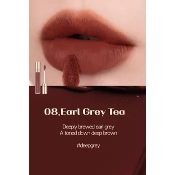 Rtěnka Rom&amp;nd - Milk Tea Velvet Tint 4.4g - 08 Earl Grey Tea