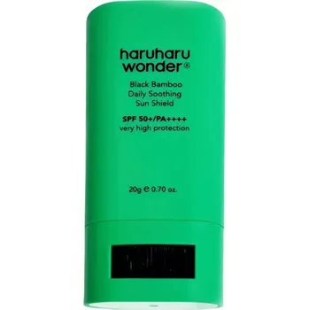 Přípravek na opalování HaruHaru Wonder - Black Bamboo Daily Soothing Sun Shield SPF50+ PA++++ 20g