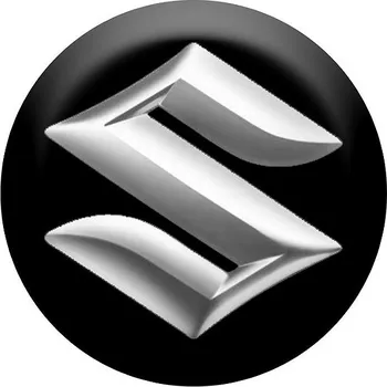 samolepka Panacea Pryskyřicové samolepky středy kol Suzuki - chromová fólie - 4ks