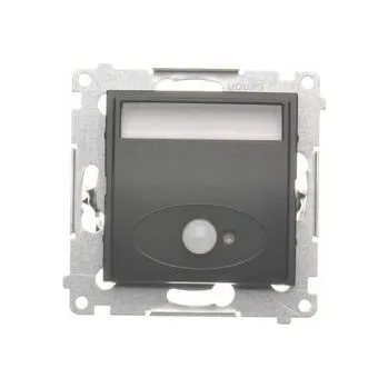 Nástěnné svítidlo Schodišťové svítidlo Kontakt-Simon černé LED 1,23 W se senzorem