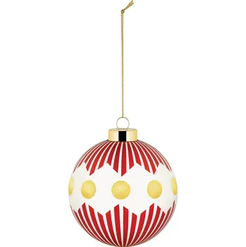 Vánoční dekorace Vánoční Koule Delight, zlato-červená, Alessi