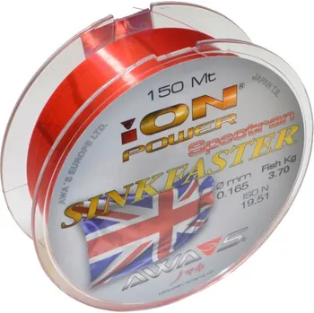 Awa-s rybářský vlasec ION POWER Spectran SINKFASTER 150m 5,4Kg, 0,203mm