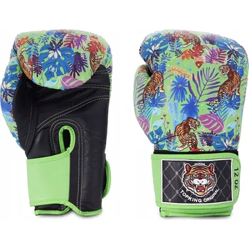 Boxerské rukavice Boxerské rukavice Top King TKBGWT-BK-GN-10OZ 10 oz