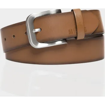 Opasek Mustang Kožený Opasek Pánský Hnědý Elegantní Ke Kalhotám V pase 95 CM