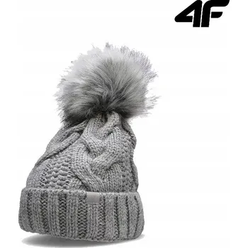 Čepice 4F zimní čepice beanie šedá, velikost M