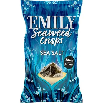 Chips KŘUPKY z mořských řas s mořskou solí - SEAWEED CRISPS 50 g EMILY