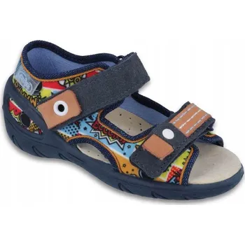 Dívčí sandály Befado dětské sandály textilní vícebarevné velikost 20