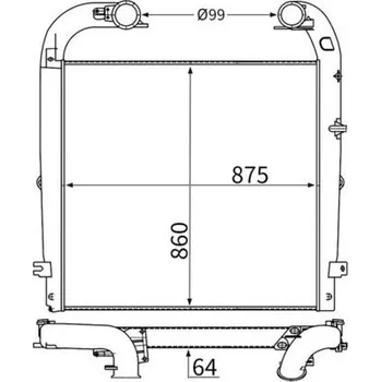 Turbodmychadlo Chladič turba MAHLE CI 749 000S