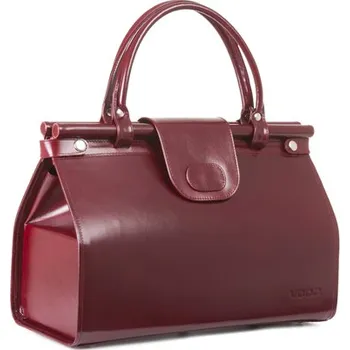 VOOC Doktorská taška z pravé kůže PRESSTIGE; burgundy