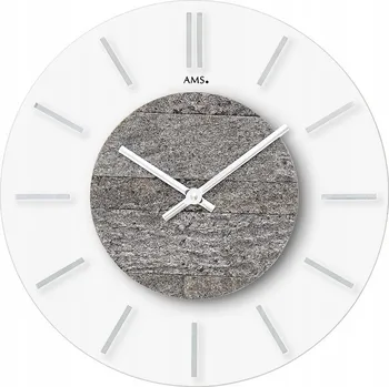 Hodiny Nástěnné hodiny Ams Design bílé 30 cm